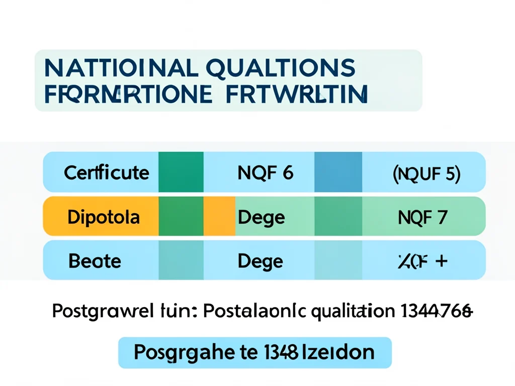 NQF levels required for the graduate internship program.