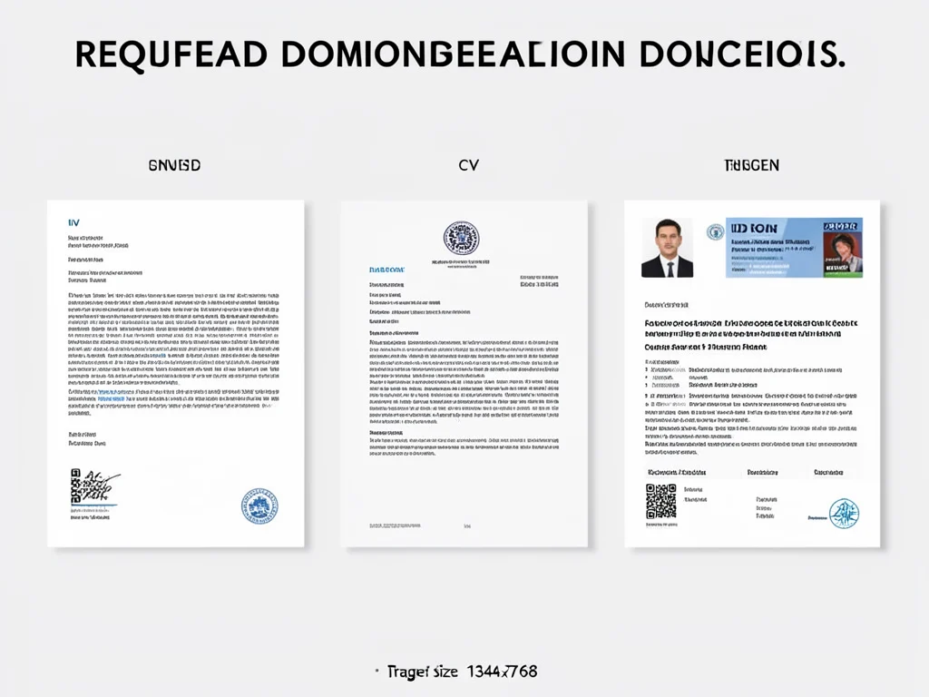 Required documents for the graduate internship application.