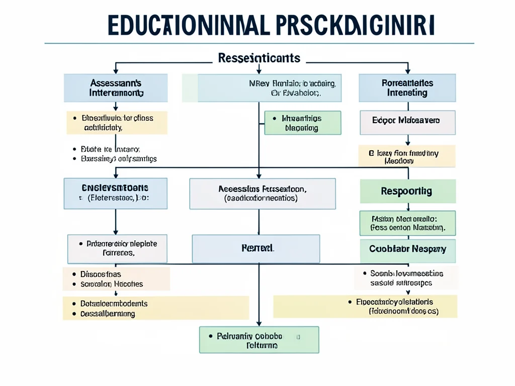 Flowchart of responsibilities for an Educational Psychology Intern.