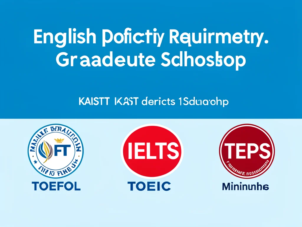 English proficiency test score requirements for KAIST.