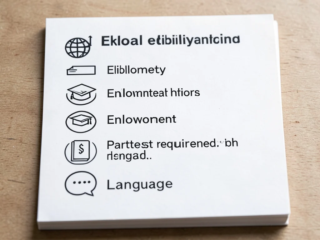 Visual representation of eligibility criteria for the WHO internship.