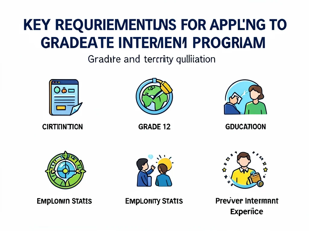 Key requirements for the graduate internship program.