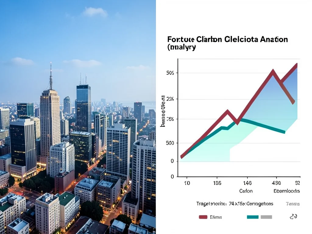 Visual representation of climate action and data analysis for greenhouse gas inventories.