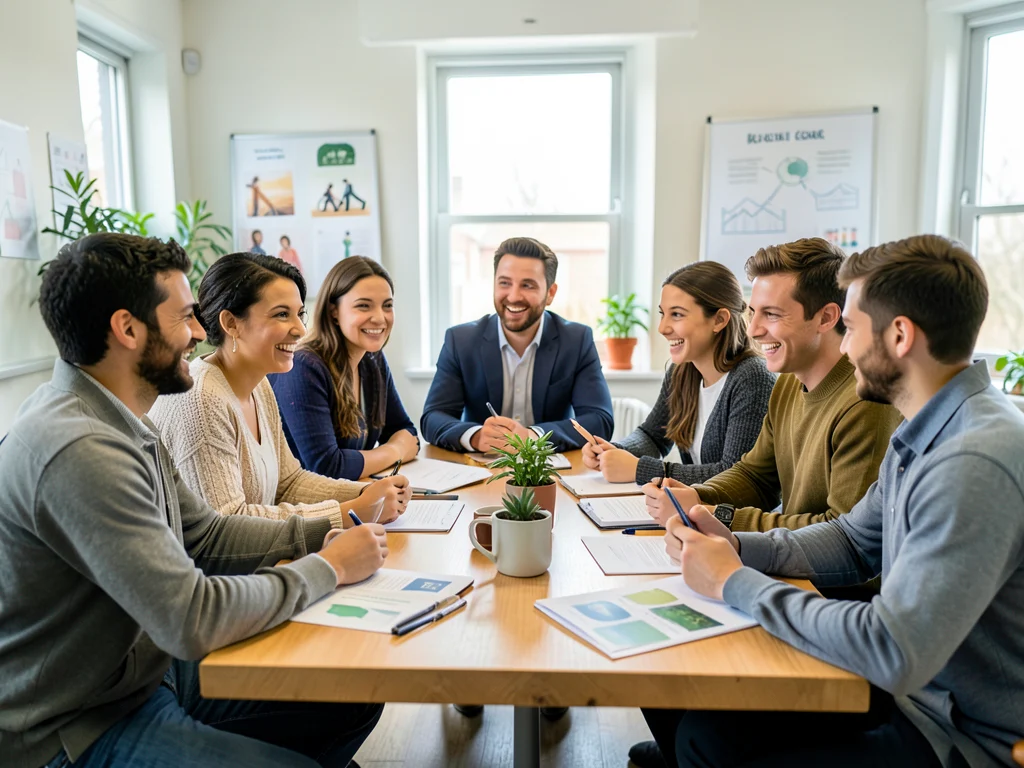 Young Canadian professionals collaborating on environmental and social change projects.