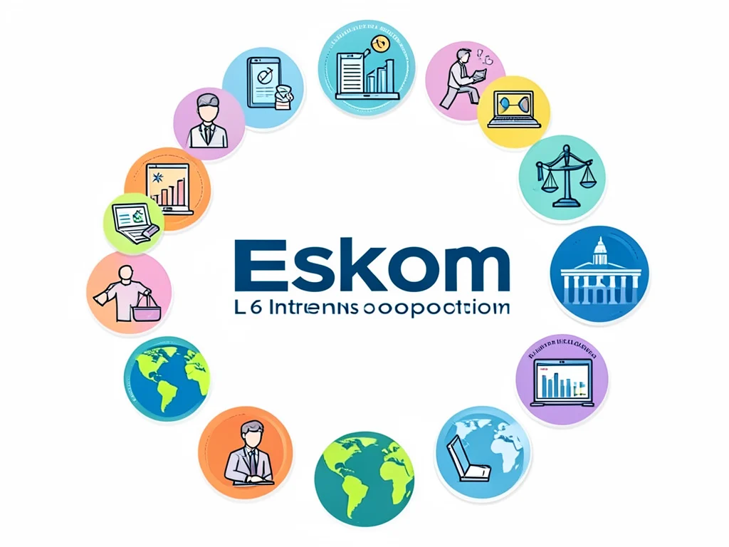 Icons representing diverse fields available for Graduate in Training - L6 Interns.