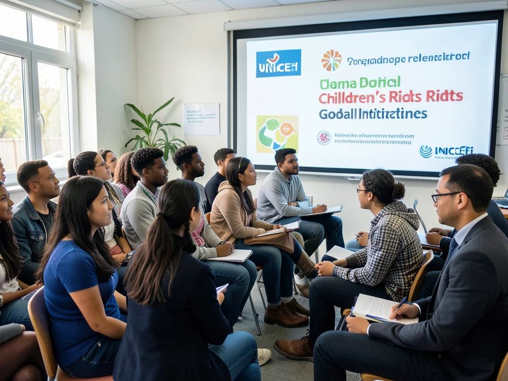 University students interested in children's rights and global initiatives.