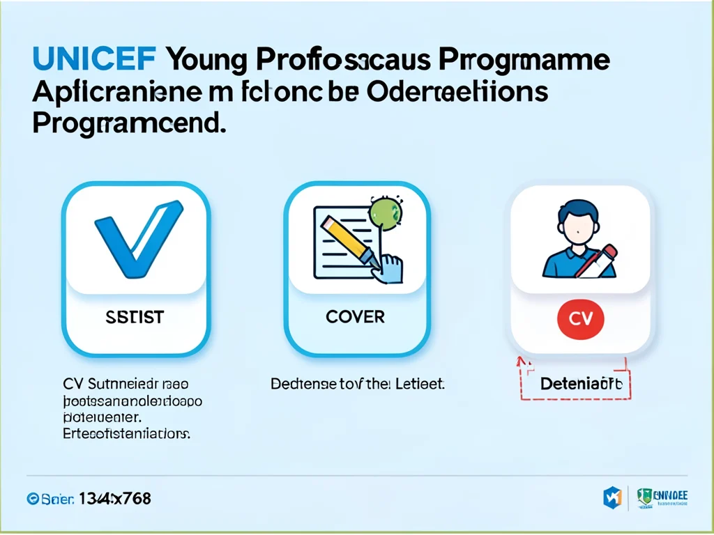 Visual representation of the application steps for the Young Professionals Programme.