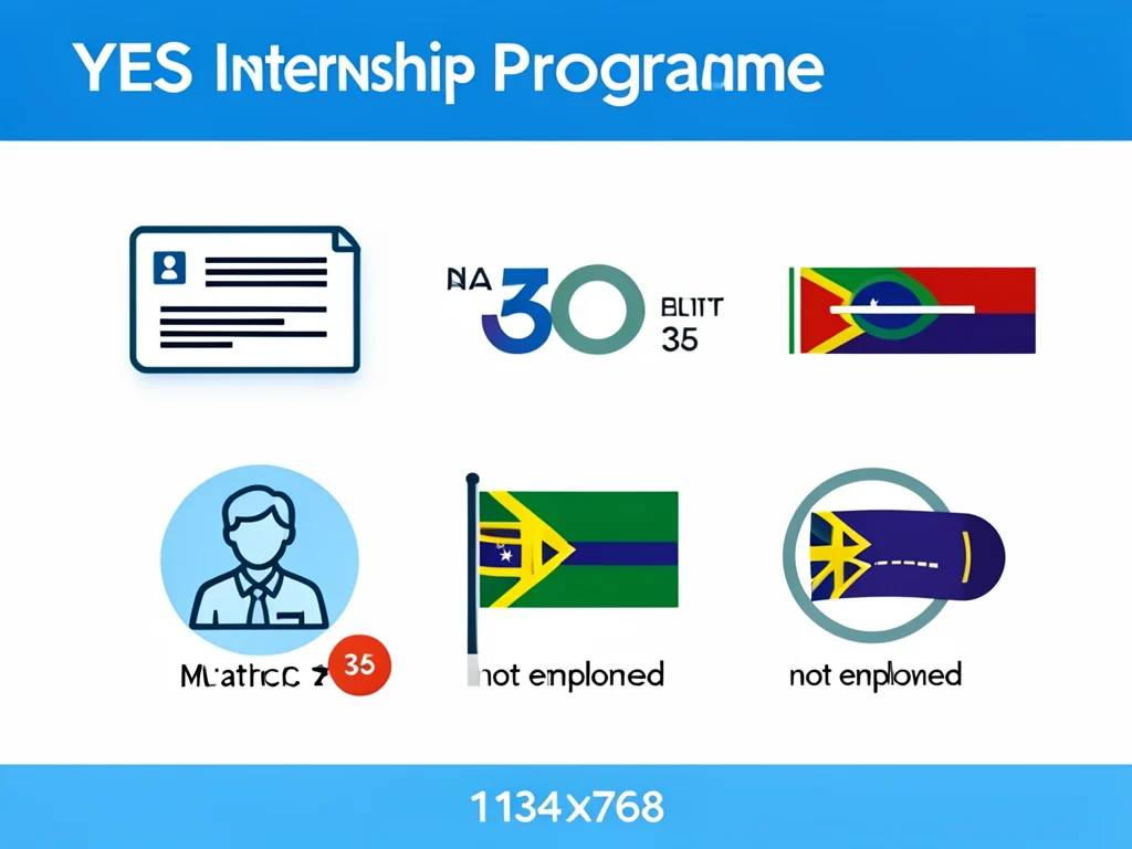 Infographic detailing the eligibility criteria for the YES Internship Programme.
