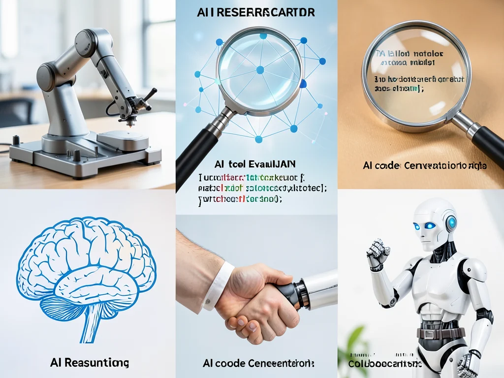 Diverse AI research topics including autonomous AI, model evaluation, and human-AI interaction.