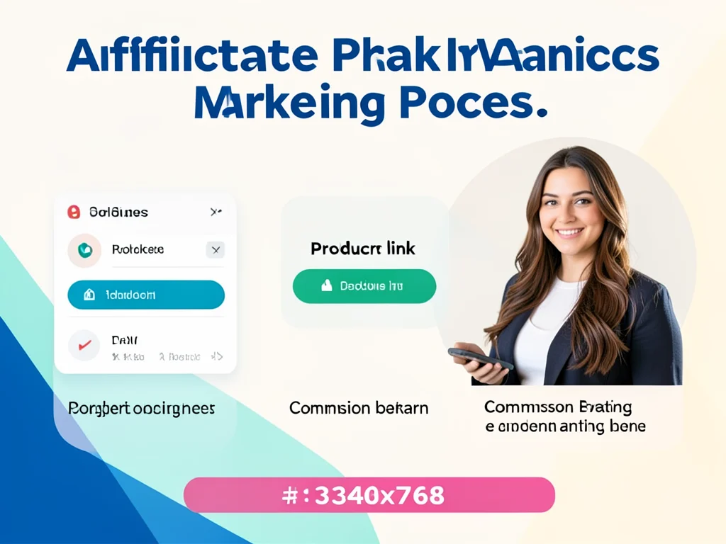 Diagram showing the affiliate marketing process.