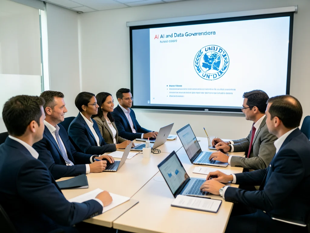 Government professionals participating in an online course about AI and data governance.