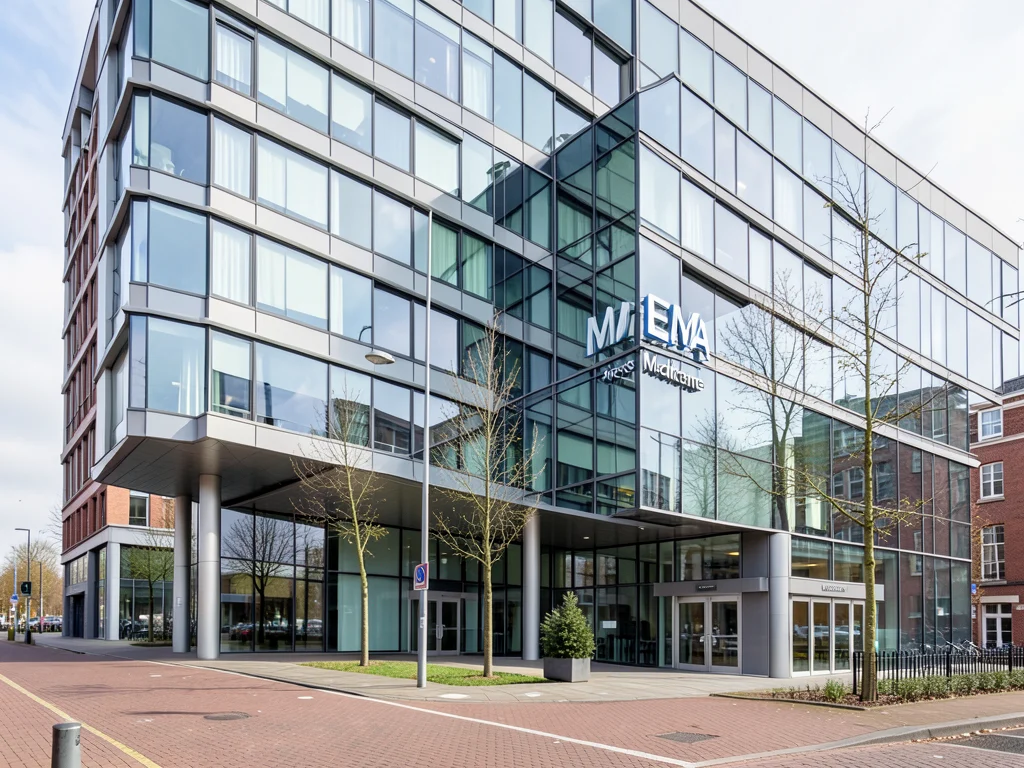 European Medicines Agency (EMA) office building in Amsterdam.