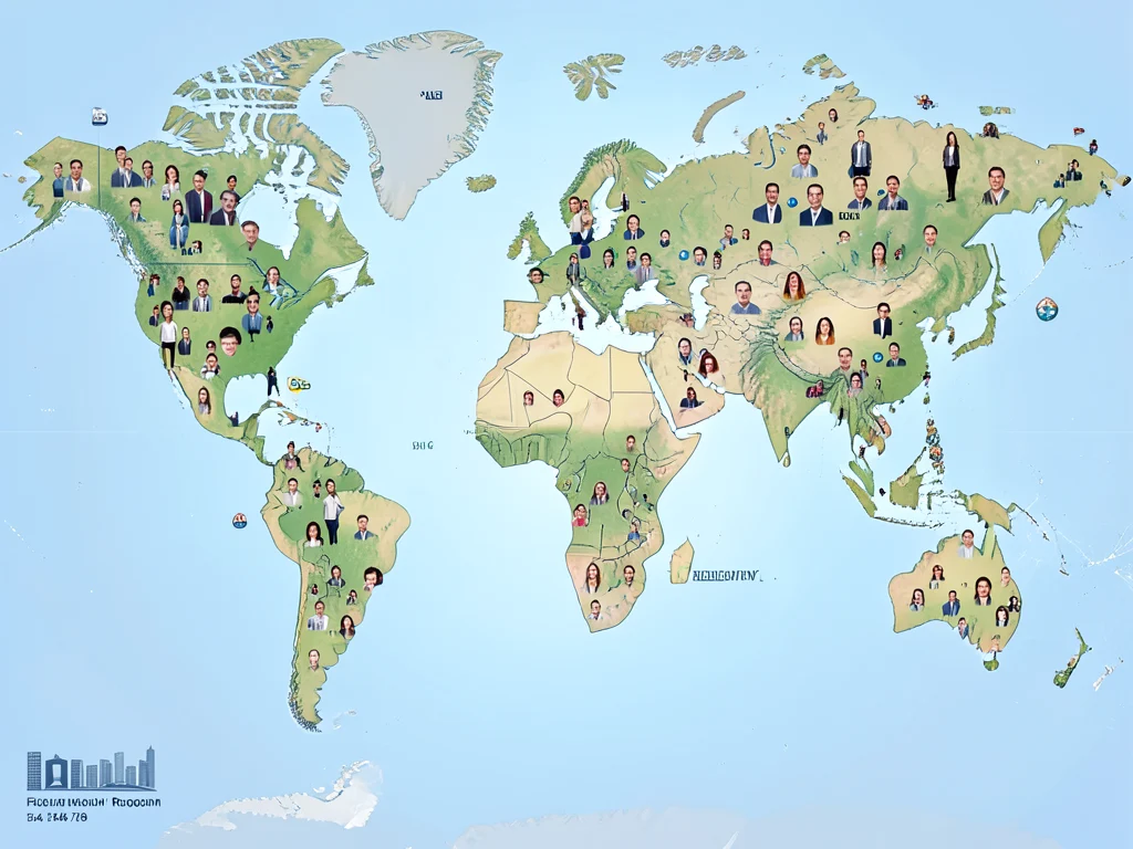 Global representation of fellowship applicants.