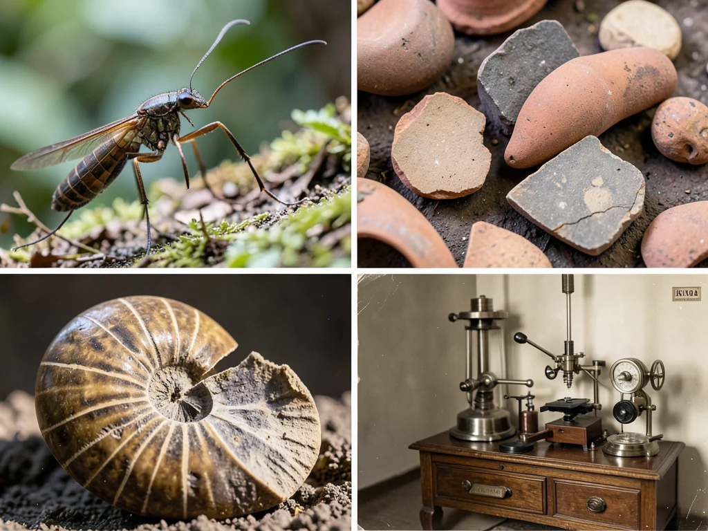 Collage of diverse research areas including biology, anthropology, paleontology, and history of science.