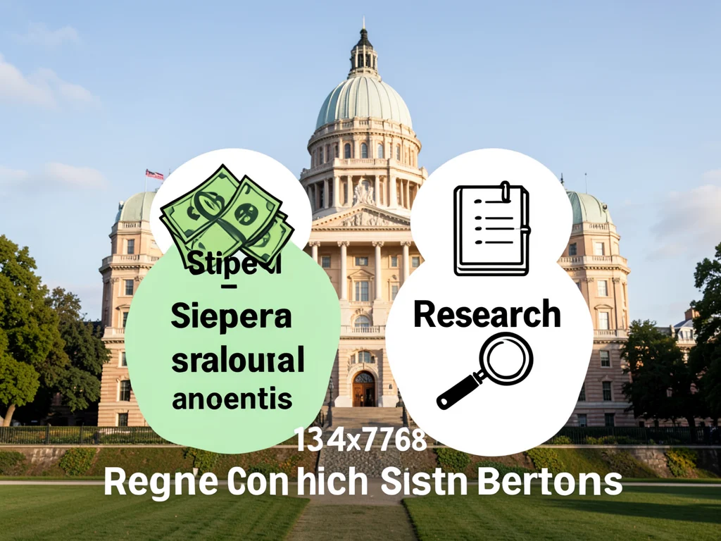 Graphic showing financial benefits: stipend and research allowance.