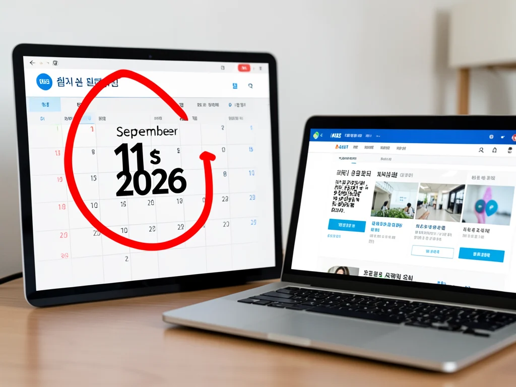 Calendar highlighting the KAIST Graduate Scholarship application deadline.
