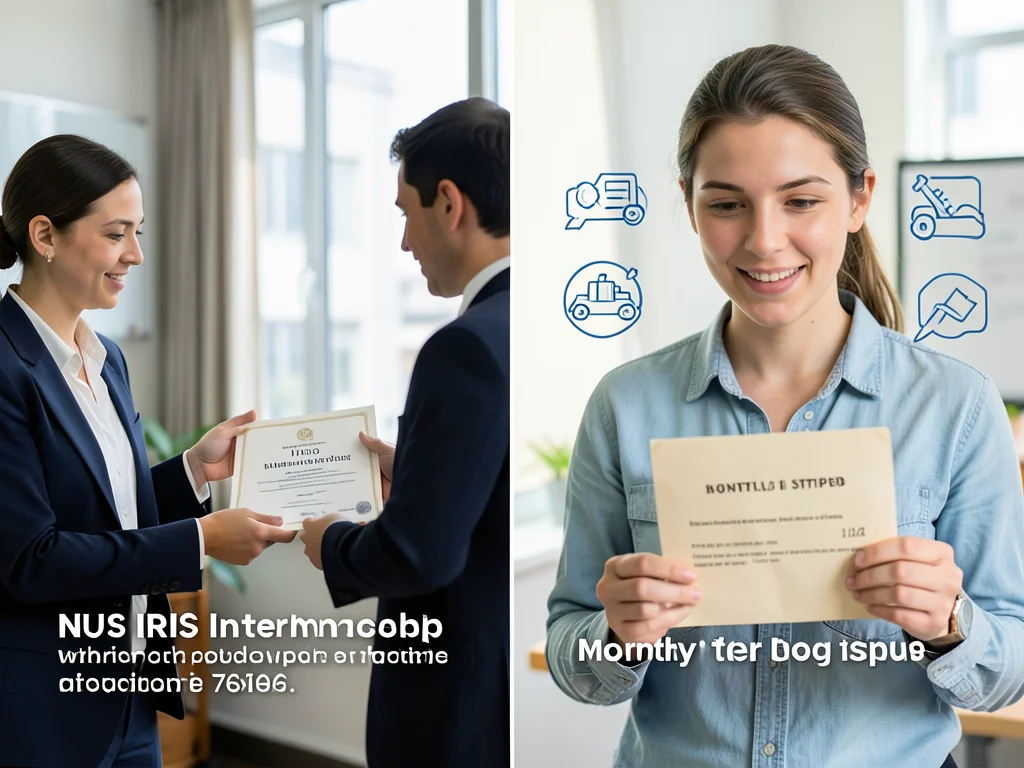 Financial and academic benefits of the NUS IRIS Internship.