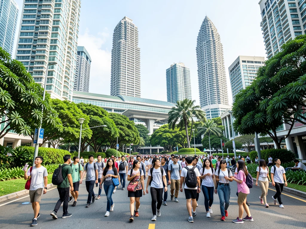 The vibrant and prestigious campus of the National University of Singapore.
