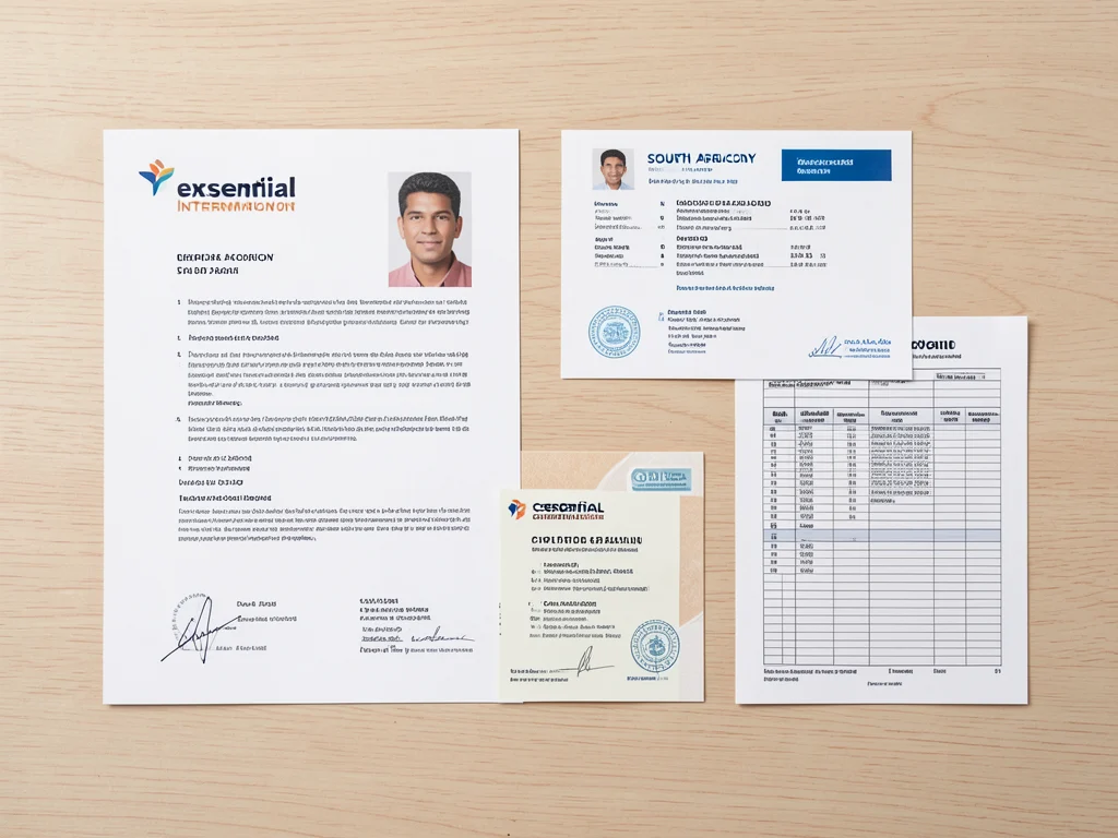 Required documents for internship application.