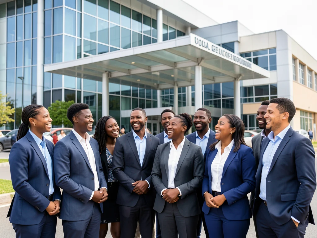 Young adults participating in a professional development program.