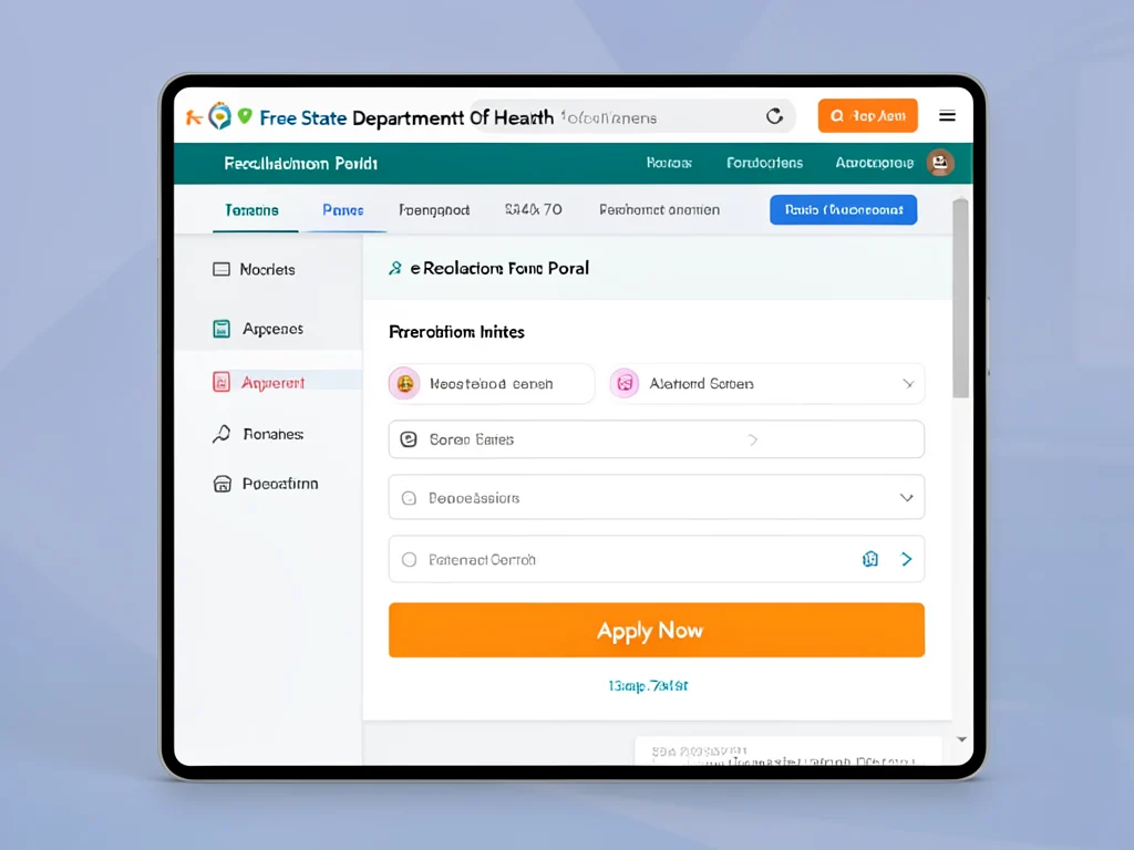 The Free State Department of Health's e-Recruitment portal.