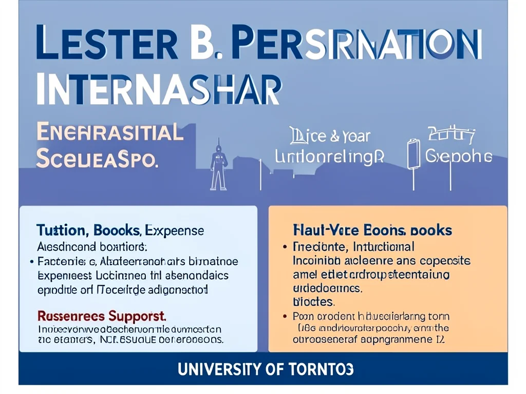 Visual representation of Lester B. Pearson Scholarship coverage details.