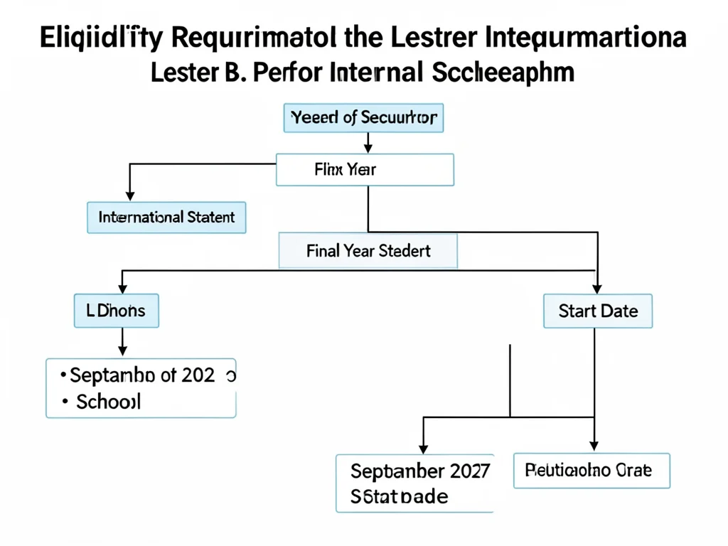 Flowchart of eligibility criteria for the Lester B. Pearson International Scholarship.