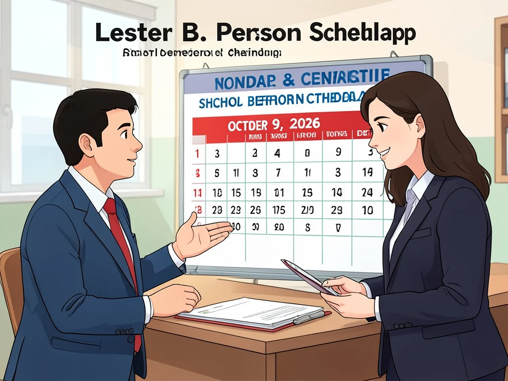 Student discussing scholarship nomination with school official.