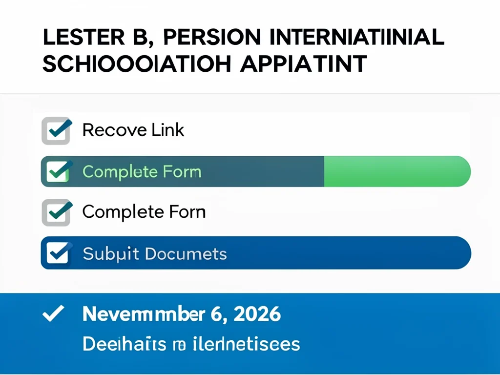 Checklist for completing the Lester B. Pearson Scholarship application.