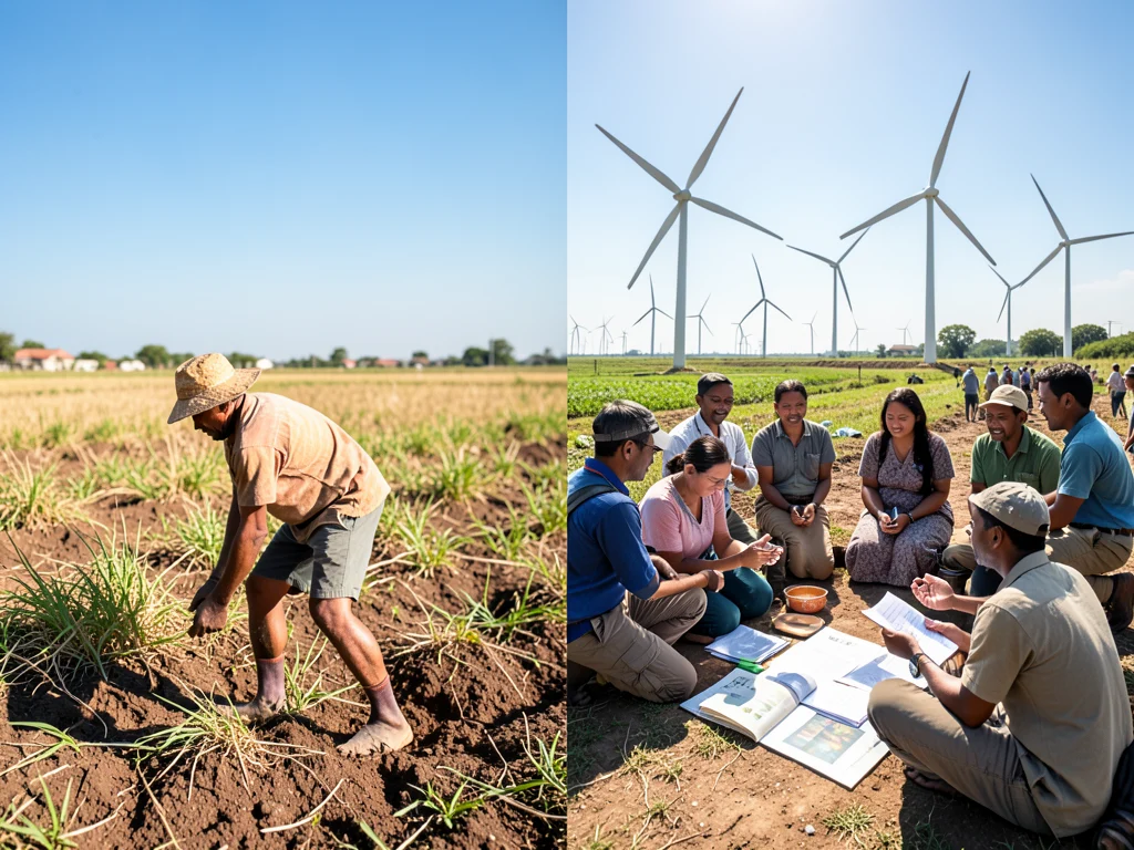 Juxtaposition of traditional livelihoods and climate adaptation strategies.