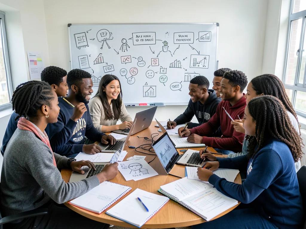 Nigerian students brainstorming business ideas for NANS Innovate 2026.