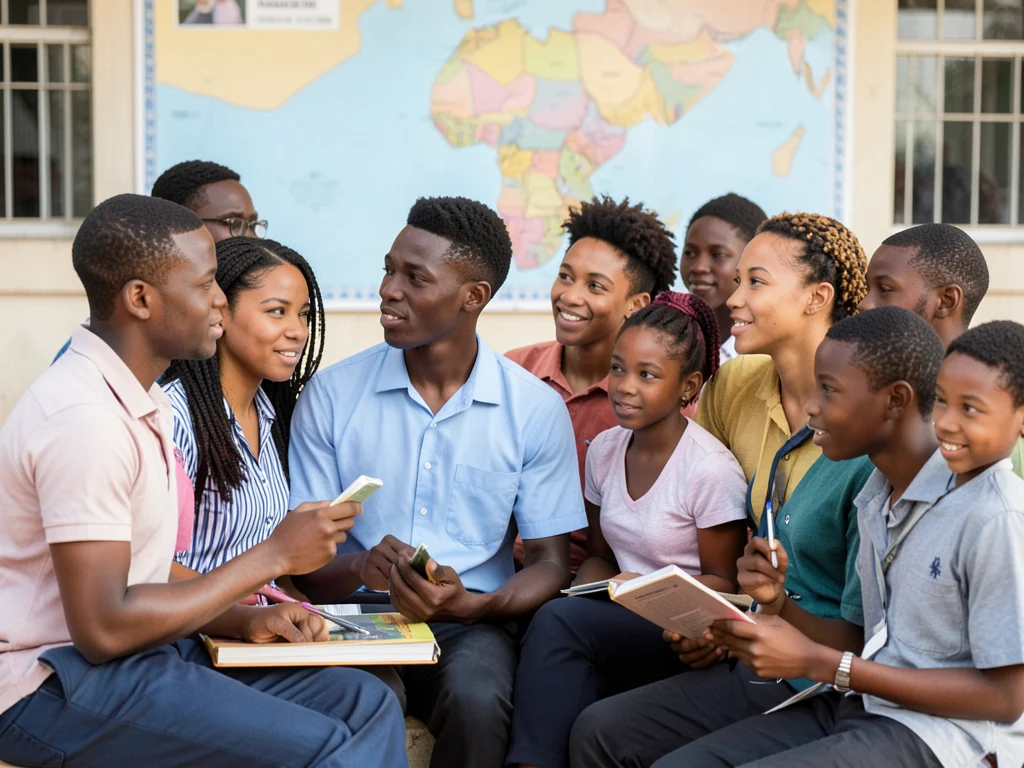 Diverse group of young East African students representing potential scholarship applicants.
