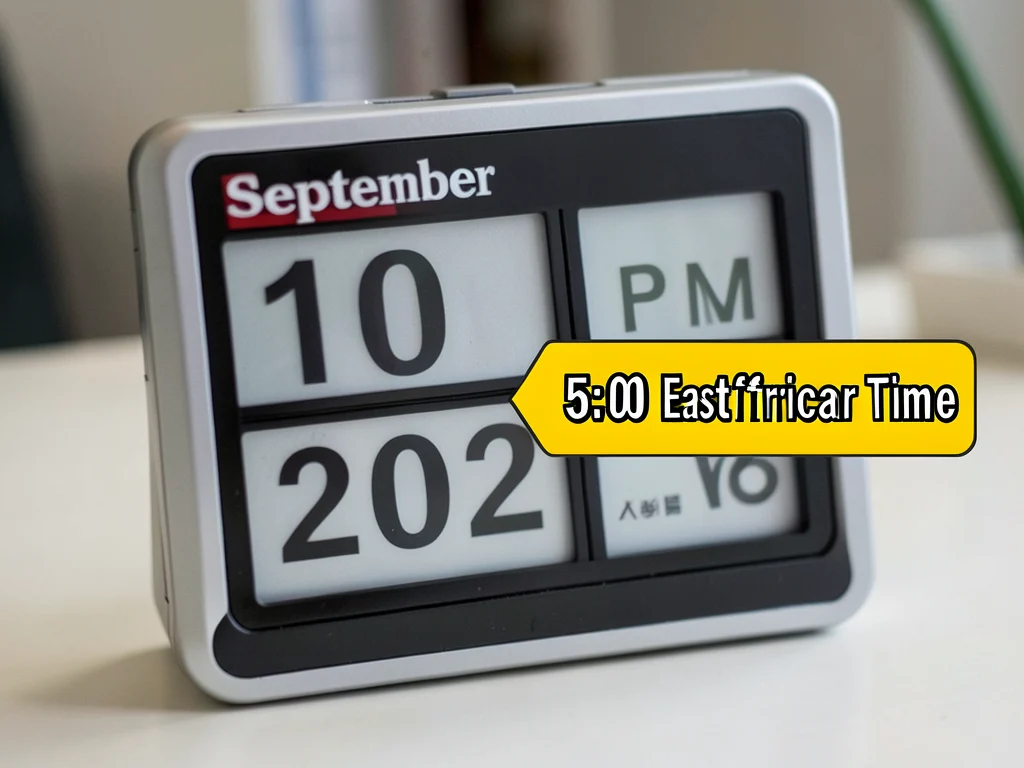 Visual representation of the scholarship application deadline: September 10, 2026, 5:00 PM EAT.