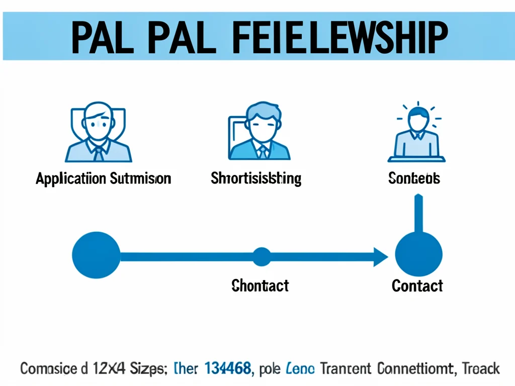 Infographic detailing the application steps for the PAL Fellowship.