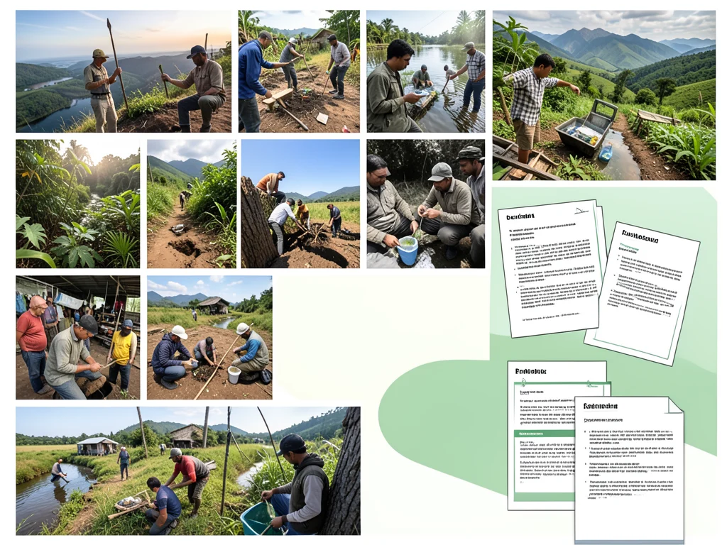 Examples of environmental photography and application materials.