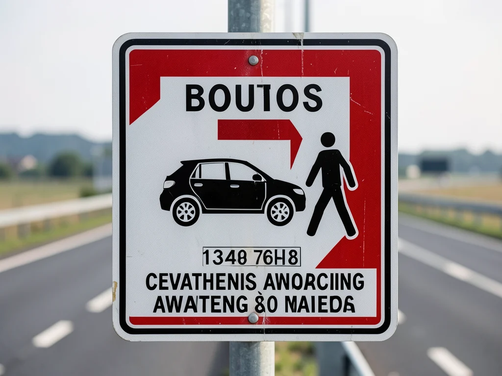 A road safety sign emphasizing the importance of safe driving practices.