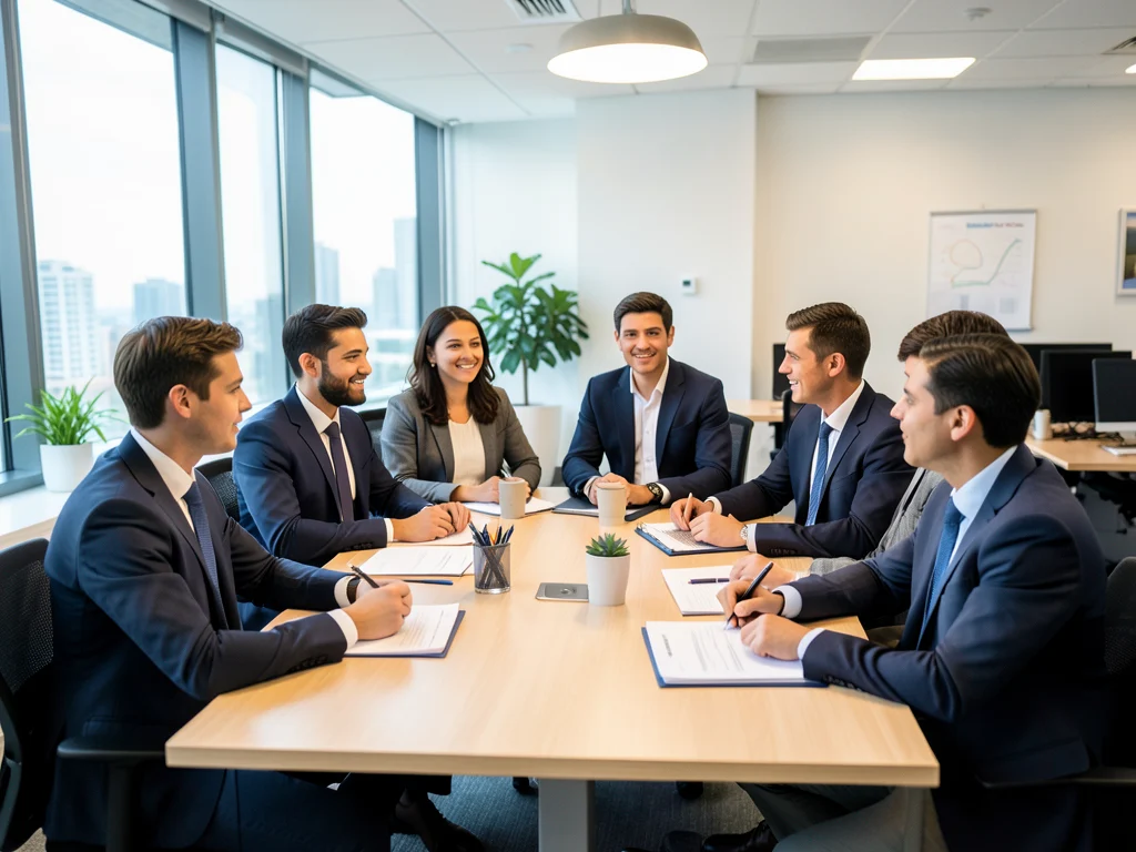 Graduates collaborating in an office, symbolizing diverse internship opportunities.