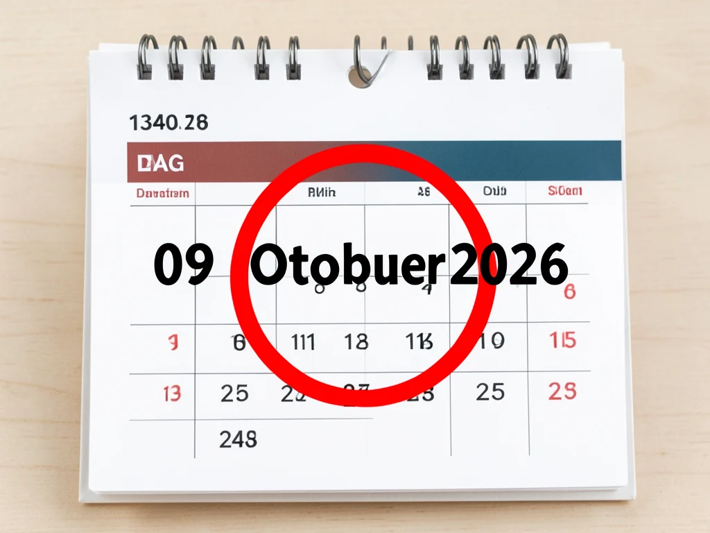 A calendar highlighting the application deadline.