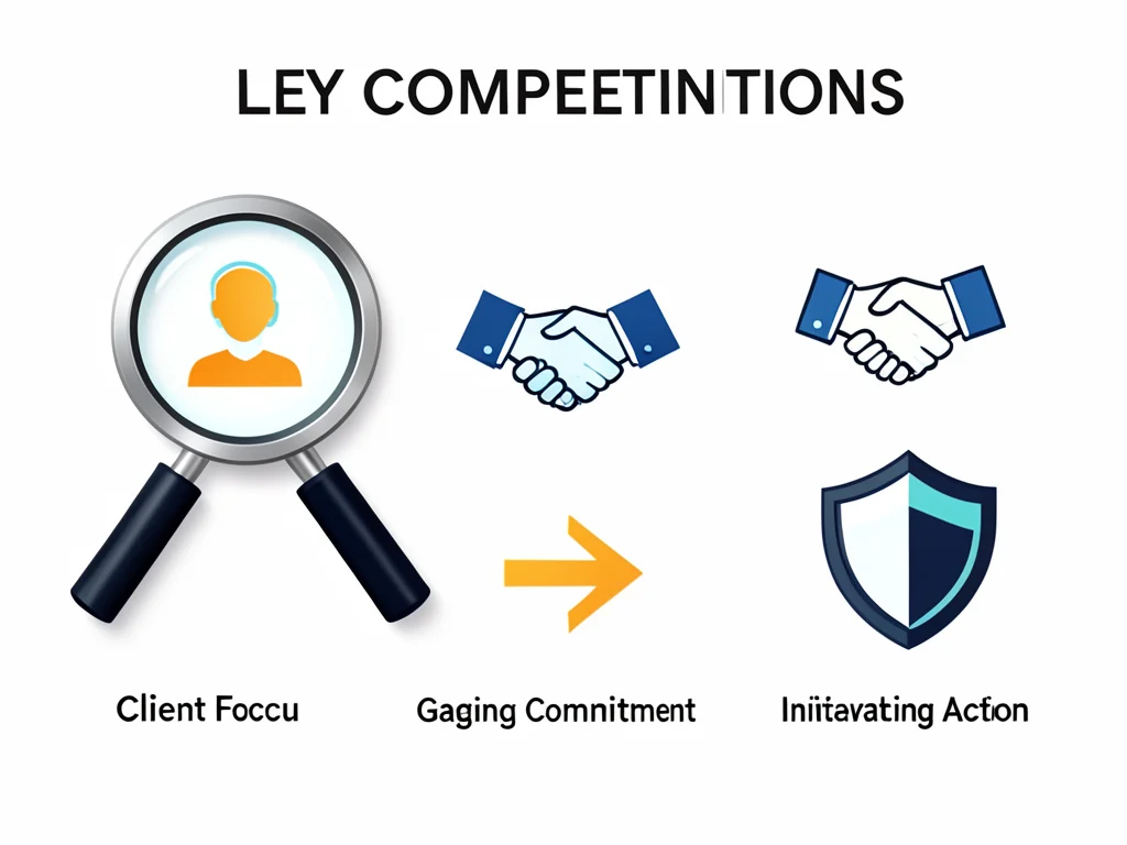 Infographic illustrating key competencies for the role.