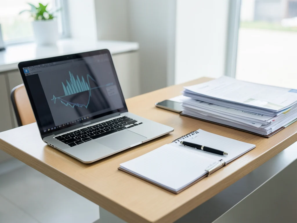 Office desk setup for administrative duties.