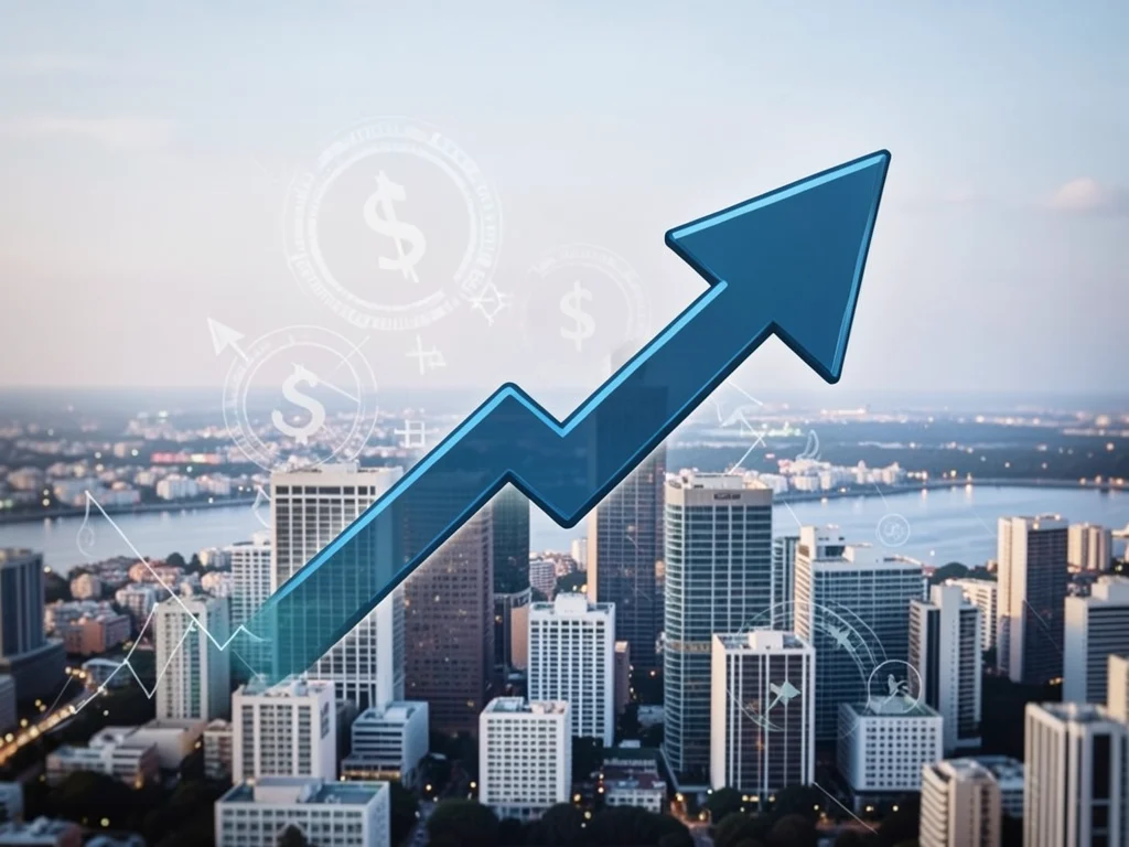 Symbolic representation of career growth and success in financial services.