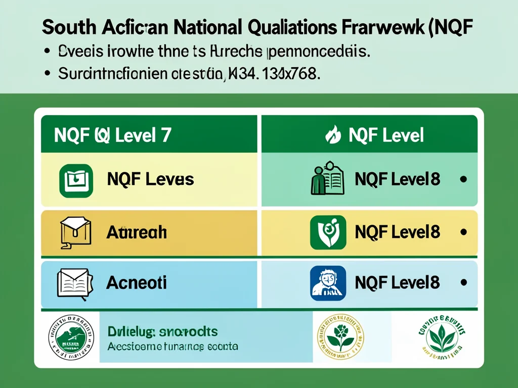 Visual representation of NQF levels 7 and 8 for FAIS-accredited qualifications.