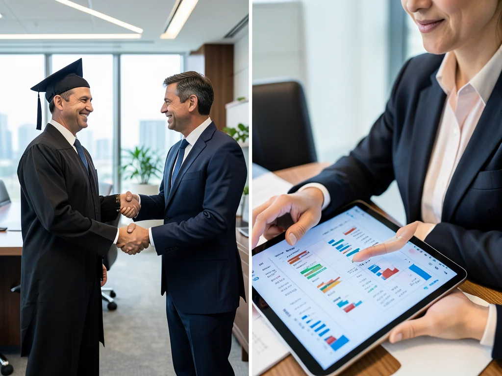 Graduates developing client-facing skills and providing expert financial advice.