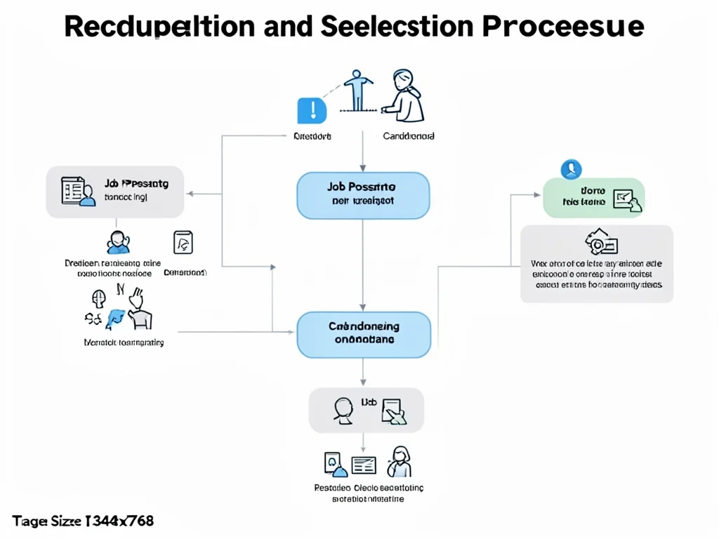 Visual representation of the recruitment and selection process.