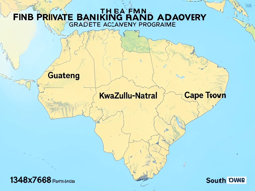 Map of South Africa showing the three program locations: Gauteng, KwaZulu-Natal, and Cape Town.