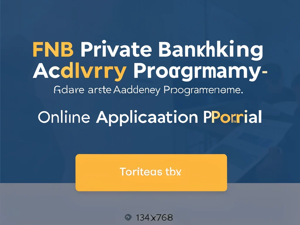 Screenshot of the online application portal for the FNB Graduate Academy Programme.