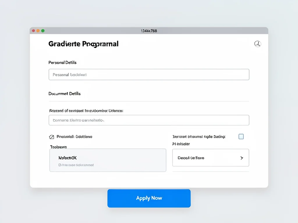 The online application portal for the PSG Graduate Programme.
