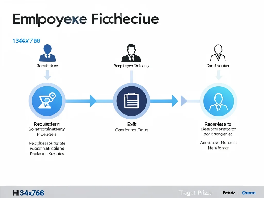 Diagram illustrating the employee lifecycle stages.