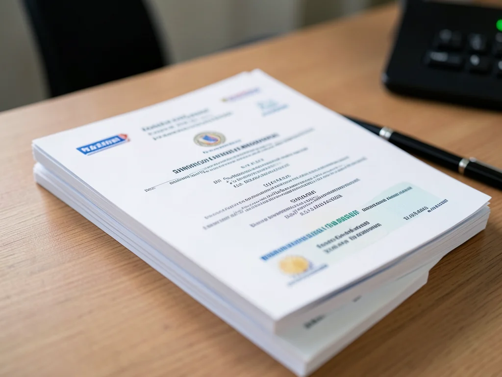 Required application documents for the internship.