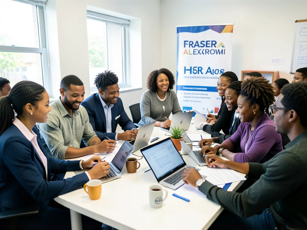 Graduates engaged in HR learning activities during the Fraser Alexander HR Graduate Programme.